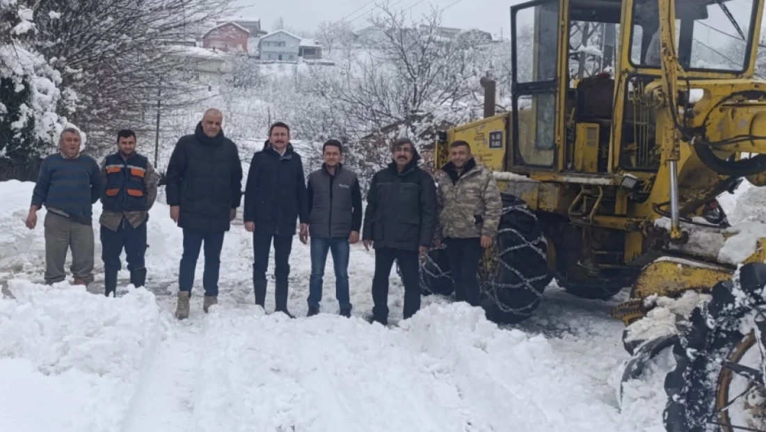 Amasra’da Karla Mücadeleye Yakın Takip