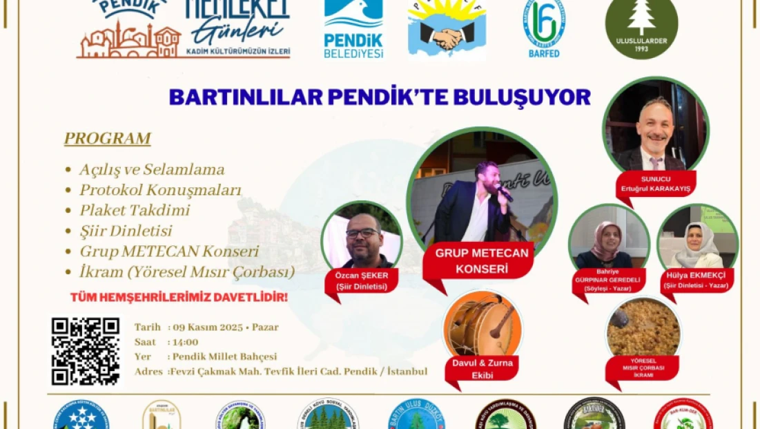 Bartınlılar Pendik’te Buluşuyor!