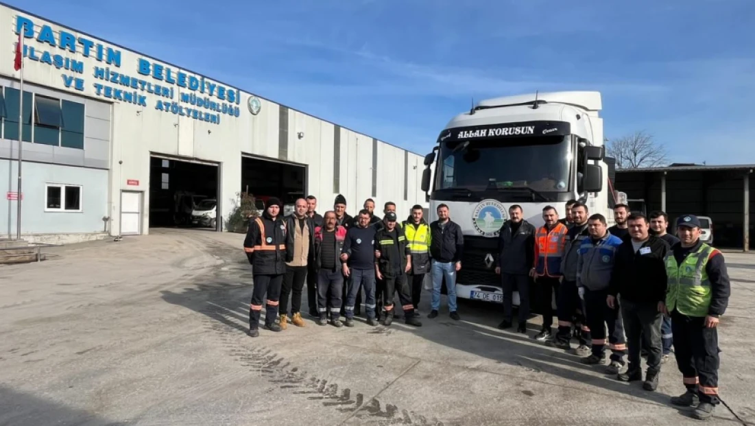 Deprem Bölgesine Bartın Eli