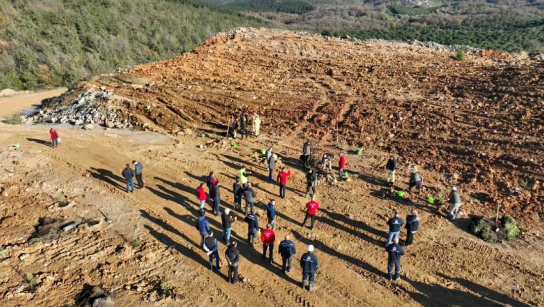 İnkumu’ndaki Eski Maden Sahası Yeniden Yeşeriyor
