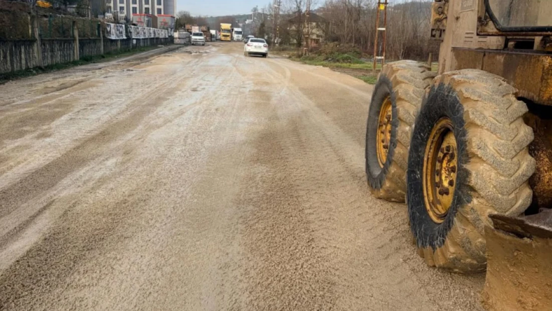 Kar Sonrası Bozulan Yol Onarıldı