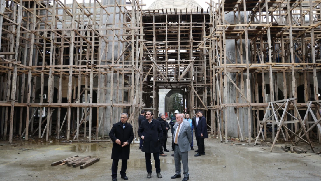 Merkez Camii ve Külliyesi İnşaatında Son Durum Masaya Yatırıldı