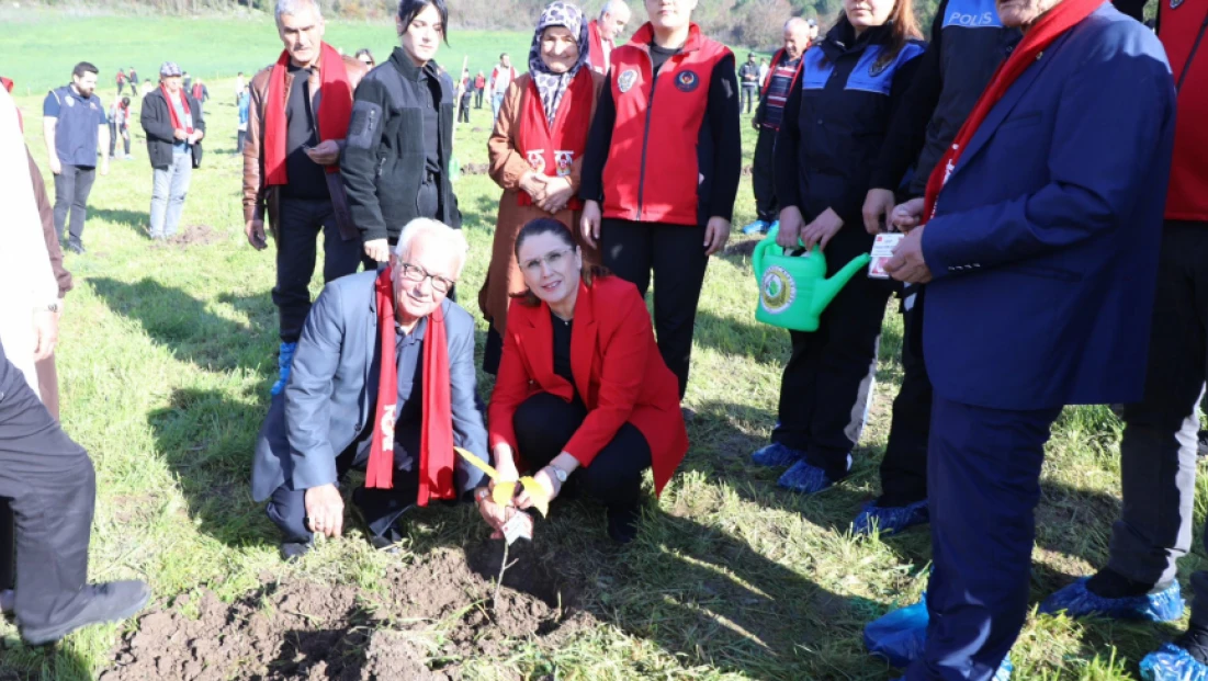 Şahne Köyü’nde Şehitlerimiz Anısına 200 Fidan Dikildi