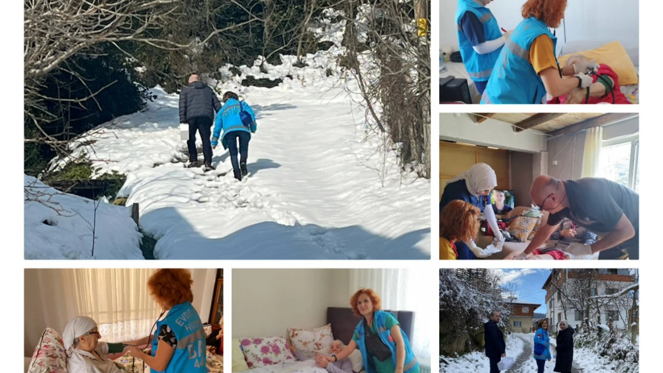 Evde Sağlık Hizmeti Kar Kış Demeden Sürüyor