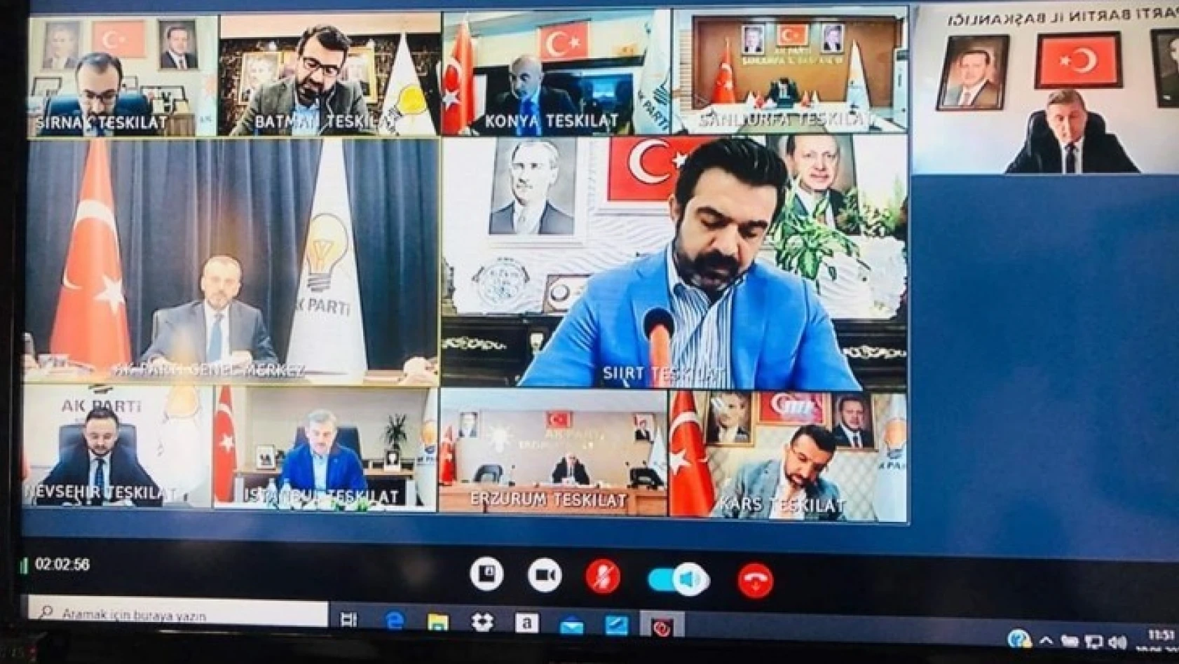 AK Parti'de İl Başkanları online toplandı