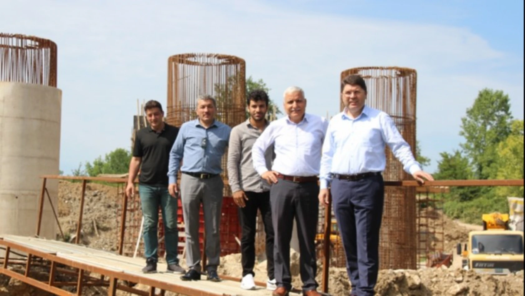 Tunç, TOKİ Köprüsü inşaatını  ziyaret etti
