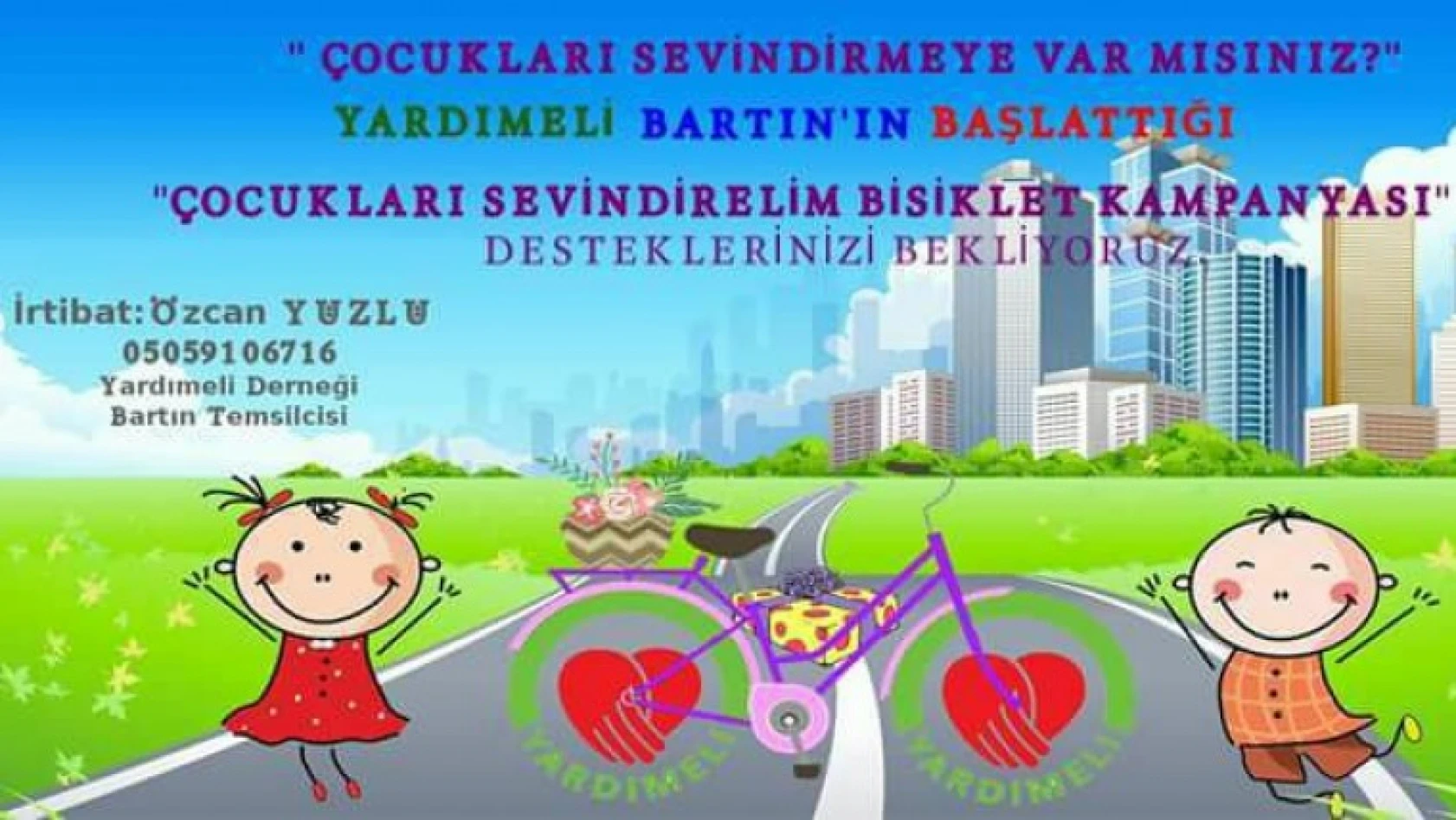 Dernekten çocuklar için bisiklet kampanyası!