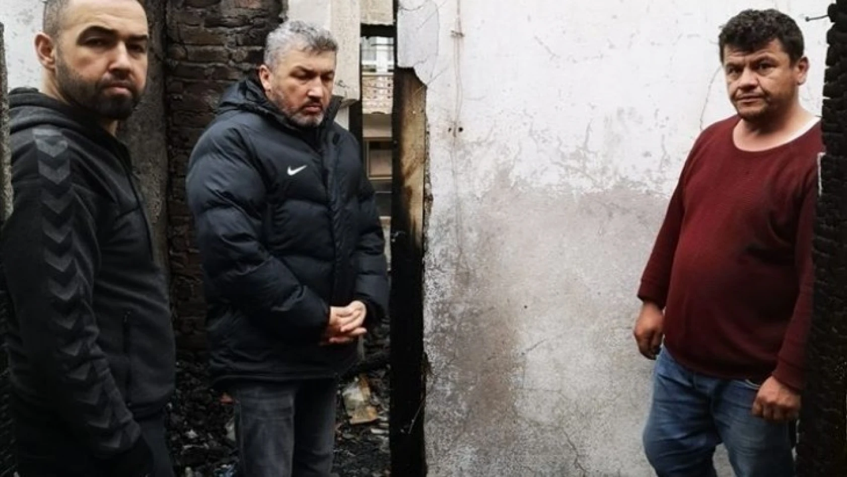 Kalaycı'dan yangında evini kaybeden Özkan Bal'a yardım eli ziyareti