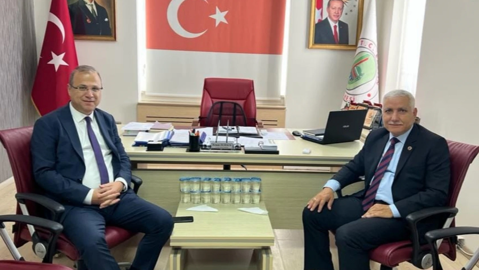 Korkmaz'dan Dursun'a veda ziyareti