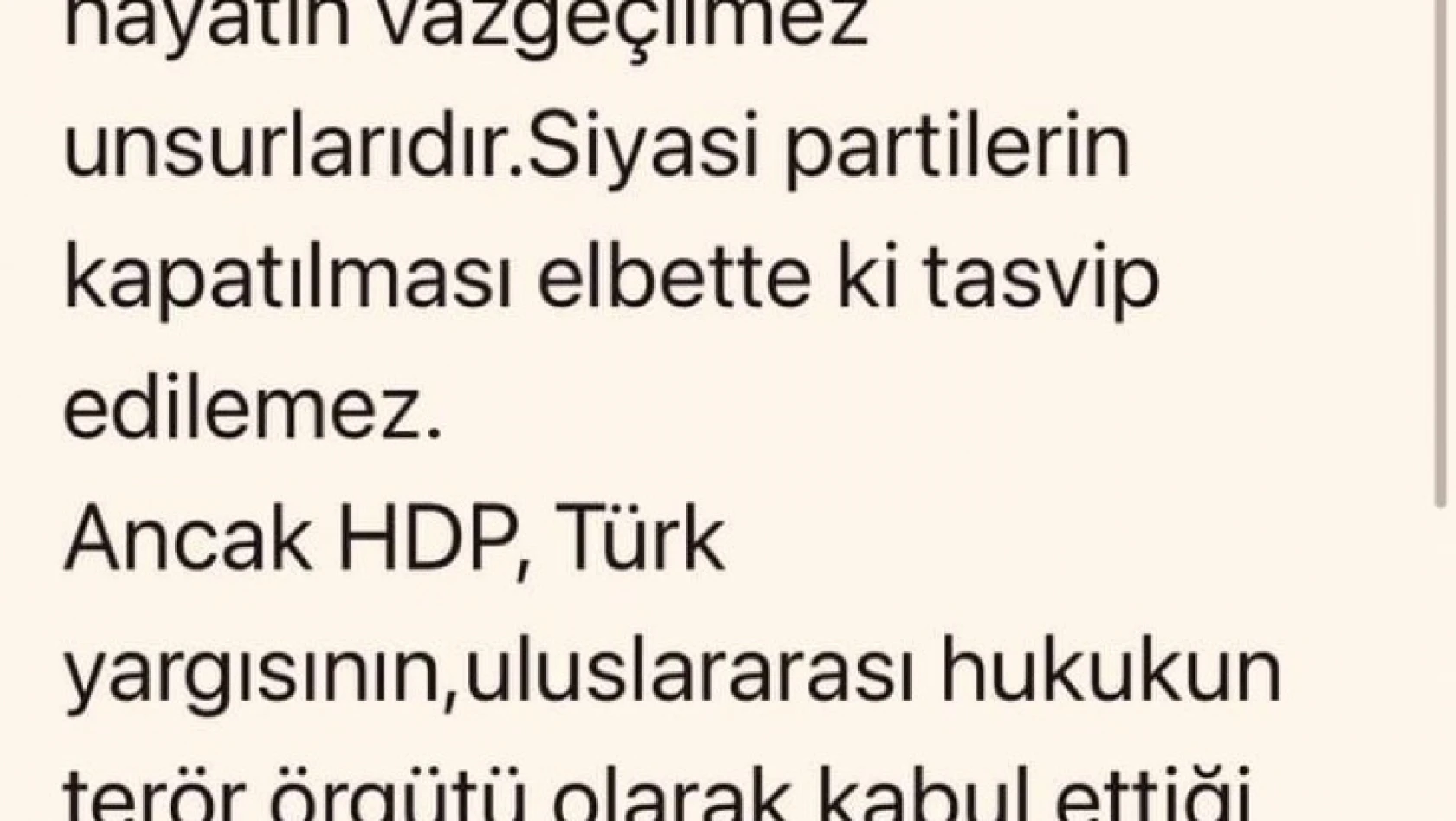 Tunç'tan HDP'nin kapatılma davasıyla ilgili açıklama