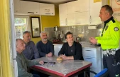 Amasra'da sürücü ve yolcular bilgilendirildi