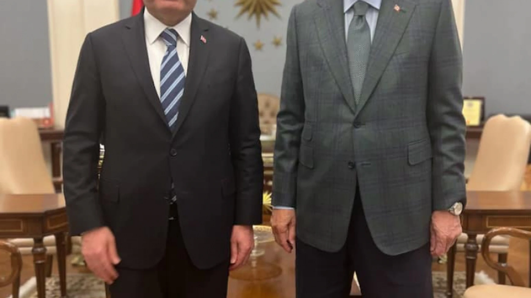 Tunç ve Erdoğan görüşmesinde yüzler güldü