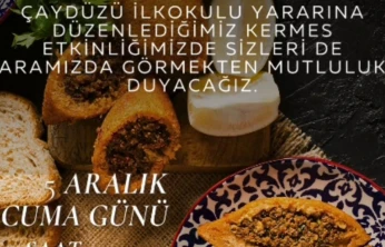 Çaydüzü İlkokulu Yararına Kermes Düzenlenecek