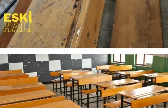 Cumhuriyet Ortaokulu'nda Sıralar Yenilendi