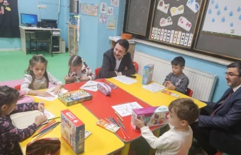 Kaymakam Çetin'den 4-6 Yaş Kur'an Kursuna Ziyaret