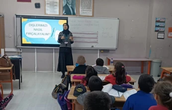 Miniklere Diş Sağlığı Anlatıldı