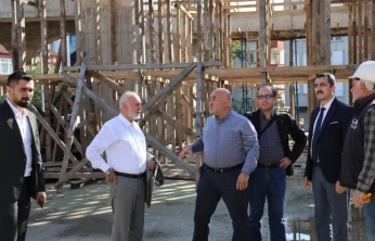 TDV Heyeti Camii İnşaatını İnceledi