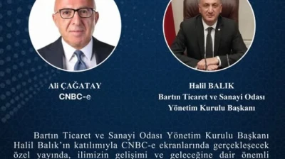 Bartın'ın Ekonomisi CNBC-e'de Masaya Yatırılacak