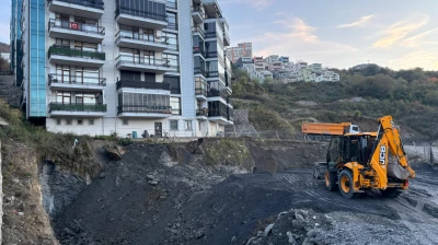 Kaleşah Mahallesi'ndeki İnşaat Alanında Çökme