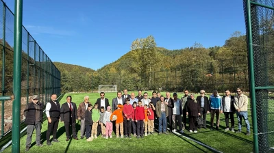 Kurucaşile'de Yeni Futbol Sahası Tamamlandı