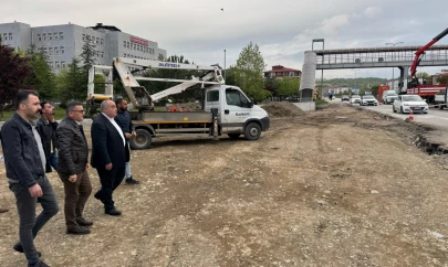 Aldatmaz kavşak projesini yerinde inceledi