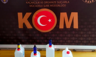 Etil alkol ve yapım kitleri ele geçirildi