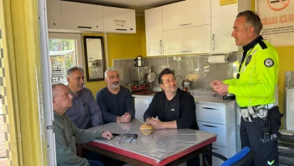 Amasra'da sürücü ve yolcular bilgilendirildi