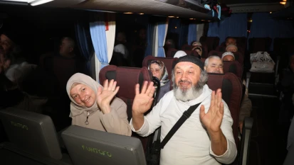 Kutsal topraklara uğurlandılar