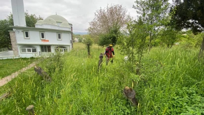 Mezarlıklarda temizlik çalışması