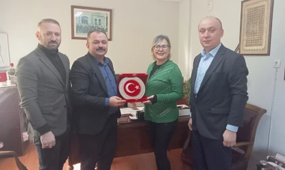 GMİS Amasra Şubesi'nden Gazeteciler Derneği'ne Ziyaret