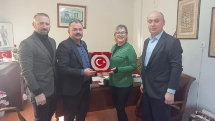 GMİS Amasra Şubesi'nden Gazeteciler Derneği'ne Ziyaret