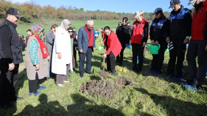 Şahne Köyü'nde Şehitlerimiz Anısına 200 Fidan Dikildi