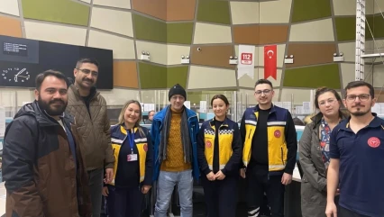 112 Acil Sağlık Çalışanlarına Moral Ziyareti