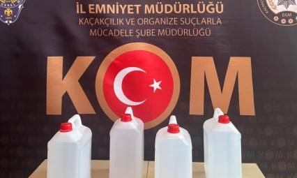 20 litre etil alkol ele geçirildi