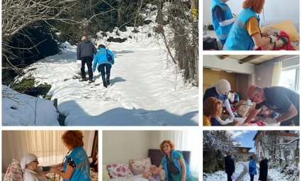 Evde Sağlık Hizmeti Kar Kış Demeden Sürüyor