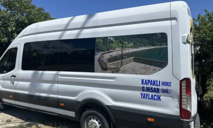 Güzelcehisar dolmuş hattı hizmete girdi