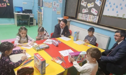 Kaymakam Çetin'den 4-6 Yaş Kur'an Kursuna Ziyaret