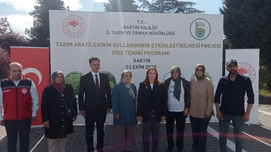 Bartın'da Çiftçilere 300 Bin Fide ile Destek