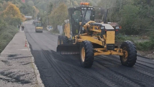 Amasra Yolunda Asfalt Çalışmaları Tamamlandı
