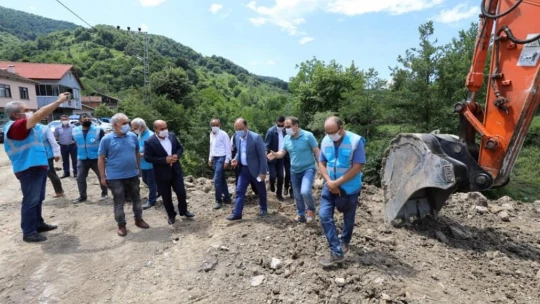 Güner'den yaka seli mağduru Hasankadı'da inceleme