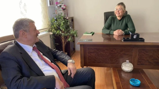 Akın ve Özçelik'ten Hergün'e nezaket ziyareti