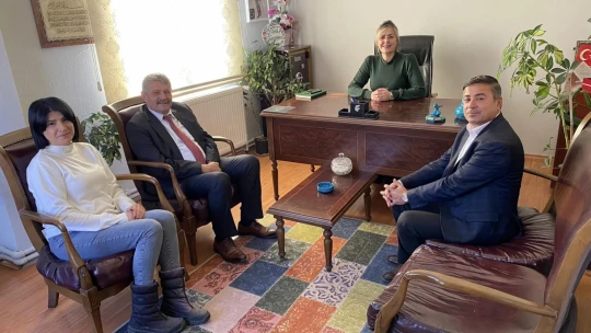 Akın ve Özçelik'ten Hergün'e nezaket ziyareti