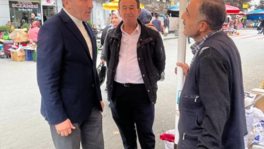 Kalaycı, halkla pazarın nabzını tuttu