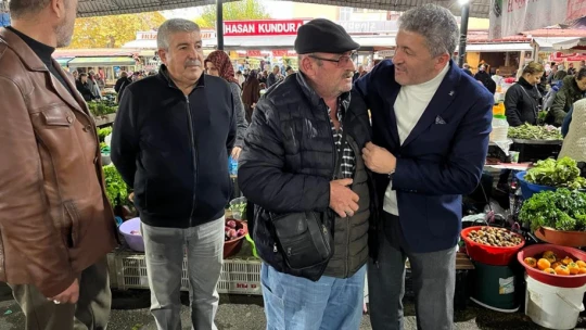 Kalaycı, halkla pazarın nabzını tuttu