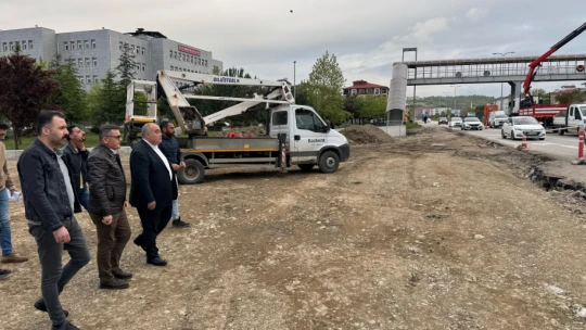 Aldatmaz kavşak projesini yerinde inceledi