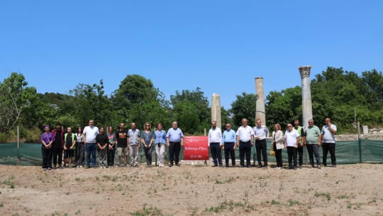 Amasra'da tarihe ışık tutan kazılar yerinde incelendi