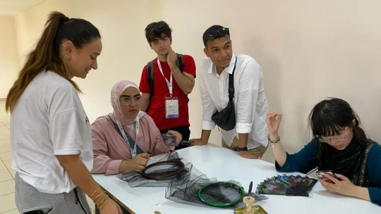 Uluslararası öğrenciler Bartın'da Tel Kırma sanatıyla tanıştı