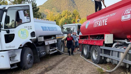 Havadan Karadan Müdahale Bartın'da Yangın Söndürüldü