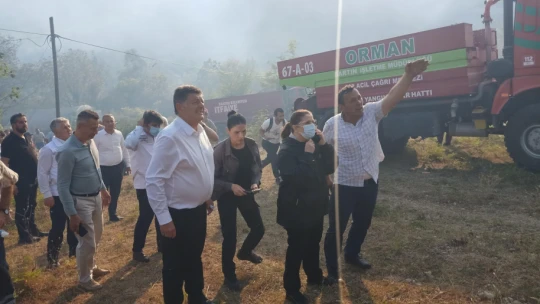 Havadan Karadan Müdahale Bartın'da Yangın Söndürüldü