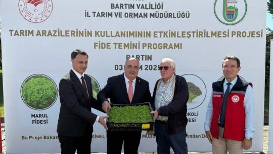 Bartın'da Çiftçilere 300 Bin Fide ile Destek